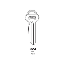 Klucz surowy AA41 - ASS45 - ASSA