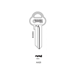 Klucz surowy AA26 - ASS27- ASSA