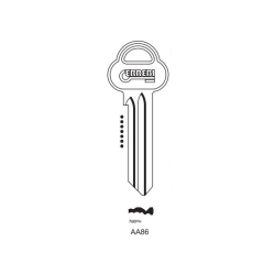 Klucz surowy AA86 - ASS104 - ASSA