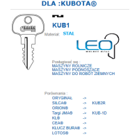 Klucz surowy KUB1 ERREBI maszyna budowlana KUBOTA