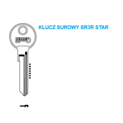 Klucz surowy SR3R - STA2R - SKRZYNKA POCZTOWA - KŁÓDKA