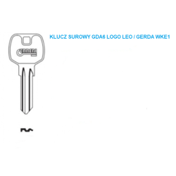 Klucz surowy GDA6 - LEO LOGO - WKE1 GERDA