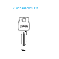 Klucz surowy LF25 / LF57 DO SKRZYNEK POCZTOWYCH