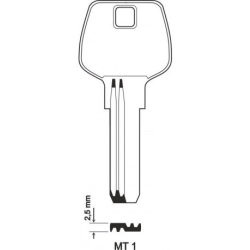 Klucz surowy MT1 - WKMT1 GERDA 2,5 mm