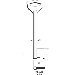 Klucz surowy Alpha KLZAL