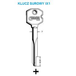 Klucz surowy IX1 KRZYŻOWY