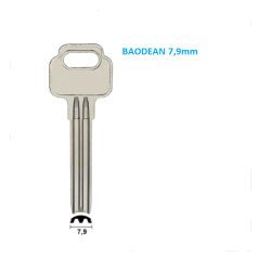 Klucz surowy BAODEAN - SANJIN 7,9MM - DO WKŁADEK CHIŃSKICH