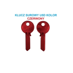 Klucz surowy U5D - CZERWONY -  ALUMINIUM