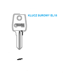 Klucz surowy EL18 / LF57 SKRZYNKI POCZTOWE