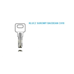 Klucz surowy BAODEAN CH18 - SANJIN - DO WKŁADEK CHIŃSKICH