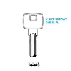 Klucz surowy DM82L / DM120 DOM