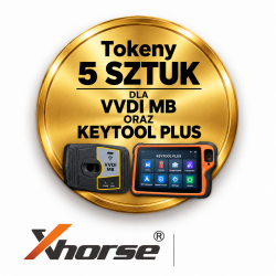 Xhorse - 5 tokenów dla VVDI MB oraz KEYTOOL PLUS Xhorse - 5 tokenów dla VVDI MB oraz KEYTOOL PLUS