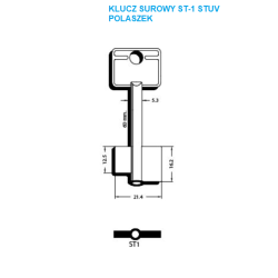 Klucz surowy STUV - ST1 - POLASZEK