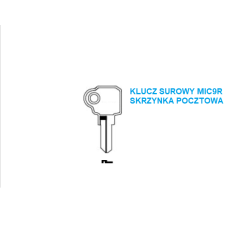 Klucz surowy MIC9R SKRZYNKA POCZTOWA
