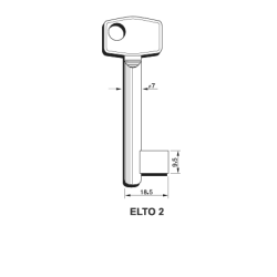 Klucz numerowany Elto2 28