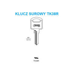 Klucz surowy TK38R / MOTORY, SKUTERY, ROWERY ELEKTRYCZNE