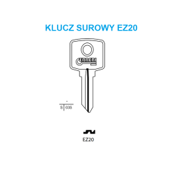 Klucz surowy EZ20  ELZETT