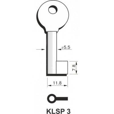 Klucz surowy KLSP3